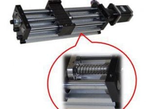 Linear Actuator DHK90 - Ballscrew Slide Twin Round Shaft, 0.2meter