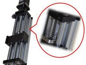 Linear Actuator THK90 - Ballscrew Slide Twin Round Shaft, 0.7meter
