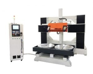 CNC Router 5 axis Milling 2 Tables Rotry