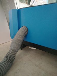 Pipe fiber laser air out