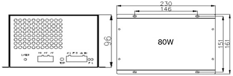 DimensionPowersupply Co2 80W