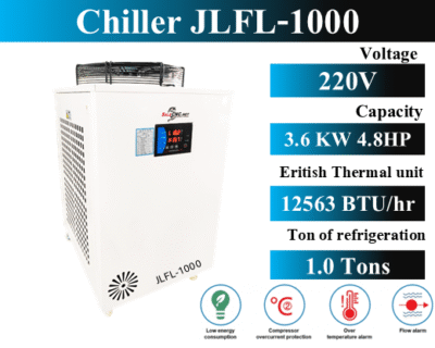 Chiller Water Cooling เครื่องชิลเลอร์ เครื่องทำความเย็น JLFL-1000