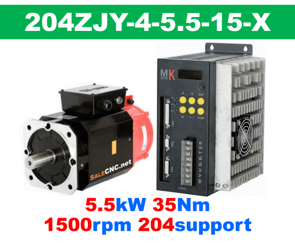 เซอร์โวมอเตอร์ไดร์ Servo Motor & Drive 5.5KW 35Nm 1500rpm 204support