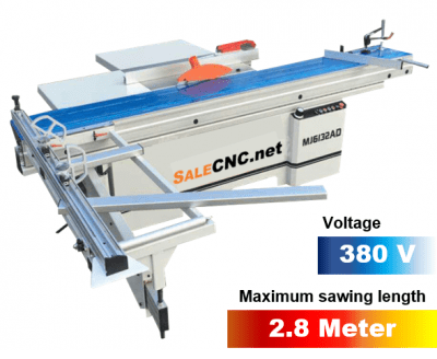 เครื่องตัดไม้ Cutting Wood Machine ยาว 2800mm 380V รุ่น MJ6132AD