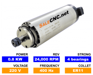 High Speed Spindle Air 0.8kw