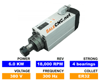 Square High Speed Spindle Air 6kw