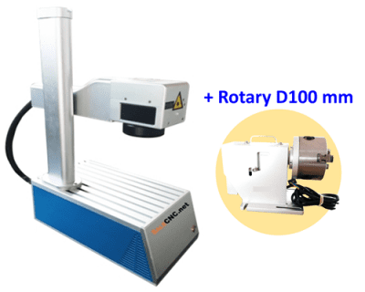 เครื่องเลเซอร์มาร์คกิ้ง 20W Fiber Laser Engrave (MZF-20C) + Rotary D100