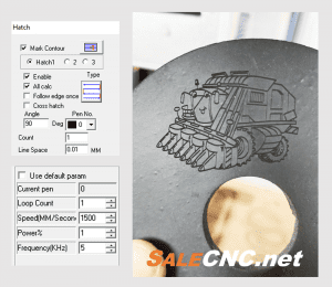 ตัวอย่าง cnc marking co2 30w 2