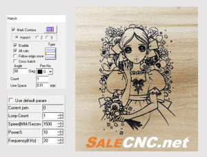 ตัวอย่าง cnc marking co2 30w 5