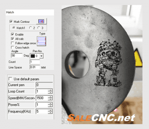 ตัวอย่าง cnc marking co2 30w 9