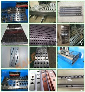 ตัวอย่าง เครื่องเจาะรูท่อเหลี่ยม Press Holes Machine 1