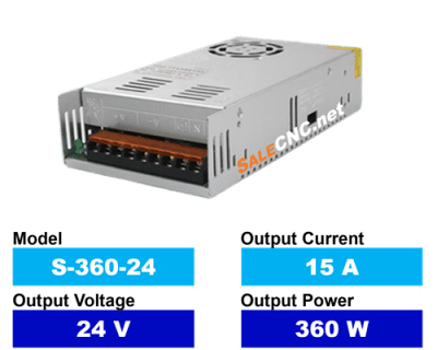 Power Supply S-360-24 พาวเวอร์ซัพพลาย 15A 24V