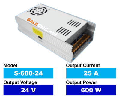 Power Supply S-600-24 พาวเวอร์ซัพพลาย 25A 24V