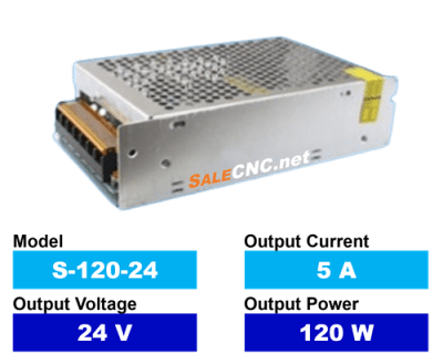 Power Supply S-120-24 พาวเวอร์ซัพพลาย 5A 24V