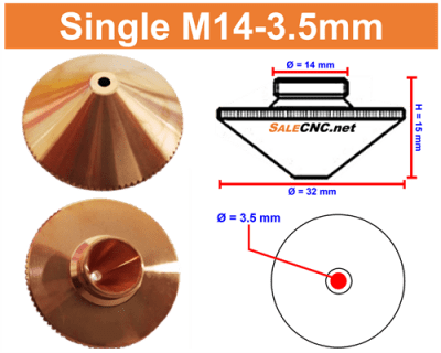 Single M14 3.5mm
