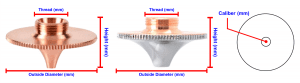 nozzle หัวโค้ง laser fiber