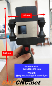 ขนาด เครื่องพิมพ์วันที่ผลิต วันหมดอายุ Handheld inkjet printer G 650