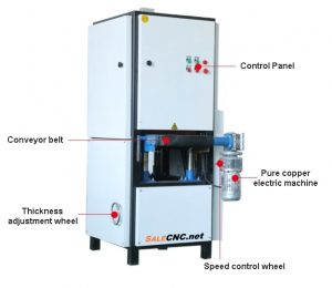 เครื่องลบคมและขัดผิวหน้าแผ่นโลหะ Deburring and Surface Finishing Machine 1