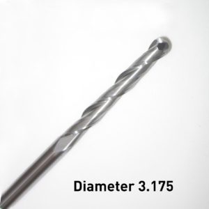 2.Two Sprial Flute Ball Nose Bits
