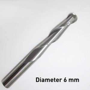 3.Two Sprial Flute Ball Nose Bits
