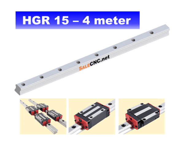 รางสไลด์ รางเลื่อน Linear Rail HGR15 ความยาว 4 เมตร