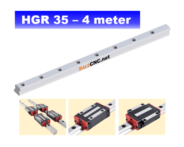 รางสไลด์ รางเลื่อน Linear Rail HGR35 ความยาว 4 เมตร