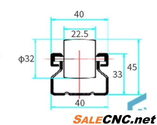 ล้อลำเลียง Roller Steel พลาสติก2