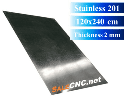 สแตนเลส 201 (Stainless 201) หนา 2 mm ยาว 120x240 cm