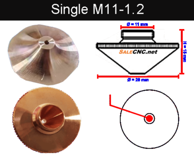 Laser Nozzle M11-1.2mm