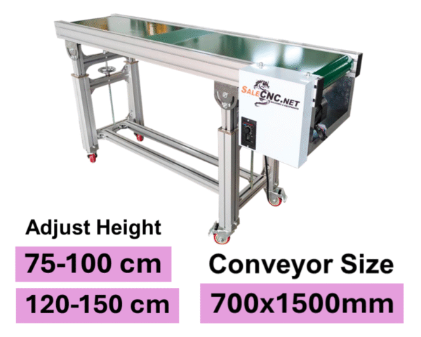Conveyor Belt PU 700x1500mm ปรับระดับความสูงได้